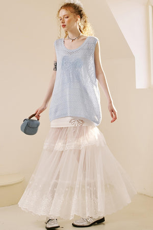 Chic Crochet Knit Top