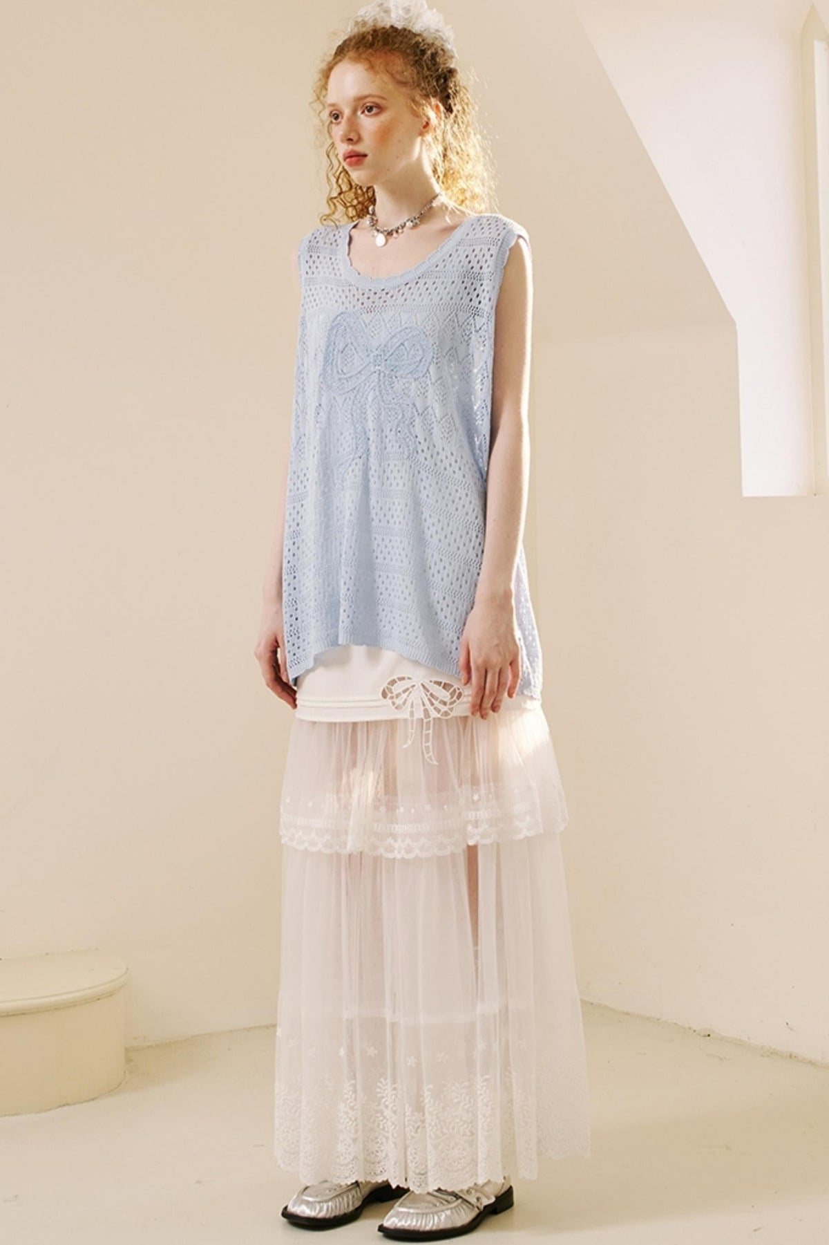 Chic Crochet Knit Top