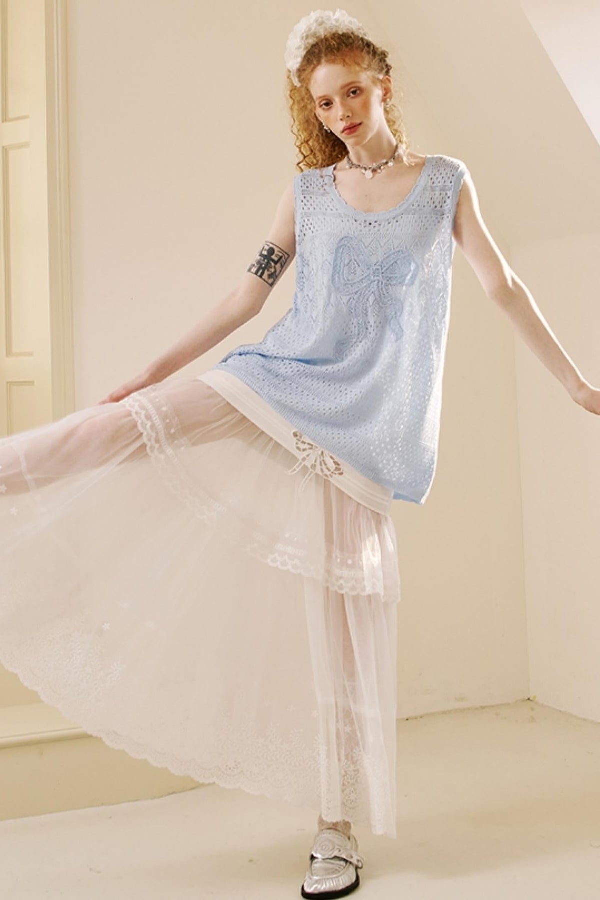 Chic Crochet Knit Top