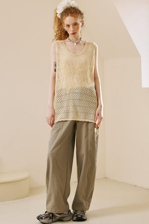 Chic Crochet Knit Top