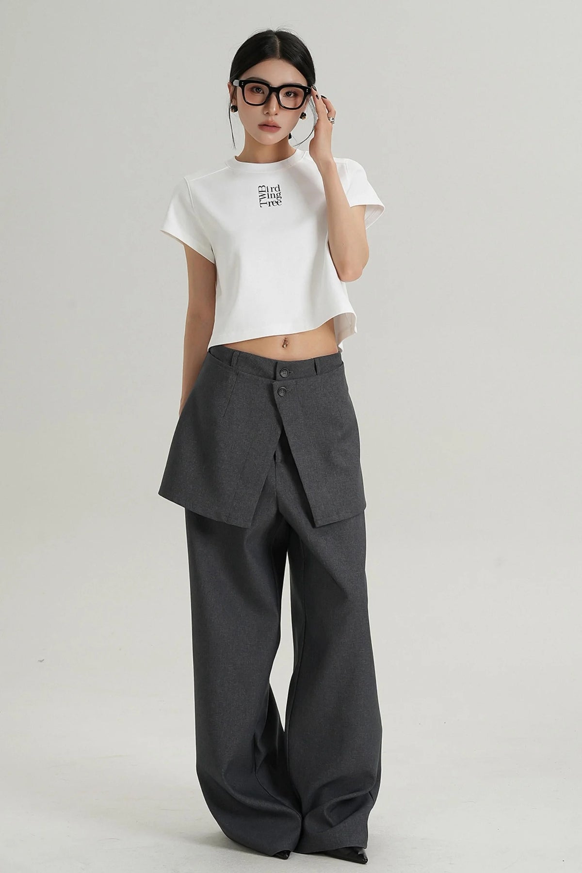 Chic High-Waist Crop Tee