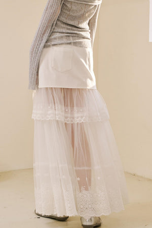 Chic Lace Half Skirt