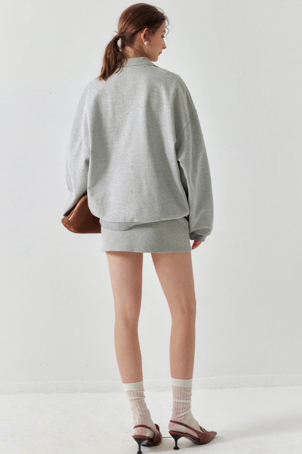 Chic Layered Polo Sweater