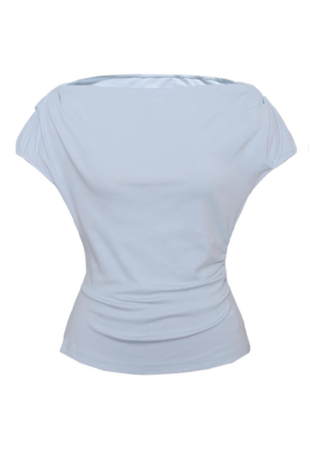 Chic Off-Shoulder Knit Tee