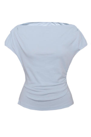 Chic Off-Shoulder Knit Tee