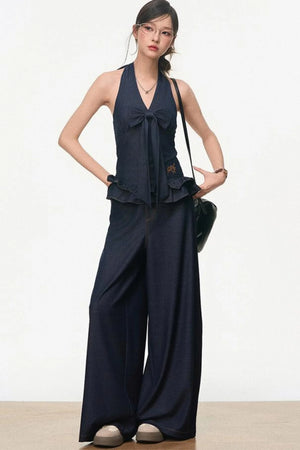 Chic Tencel Denim Suit Set-Up