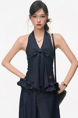 Chic Tencel Denim Suit Set-Up