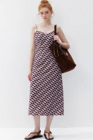Chiffon Floral Print Long Dress