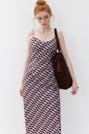 Chiffon Floral Print Long Dress