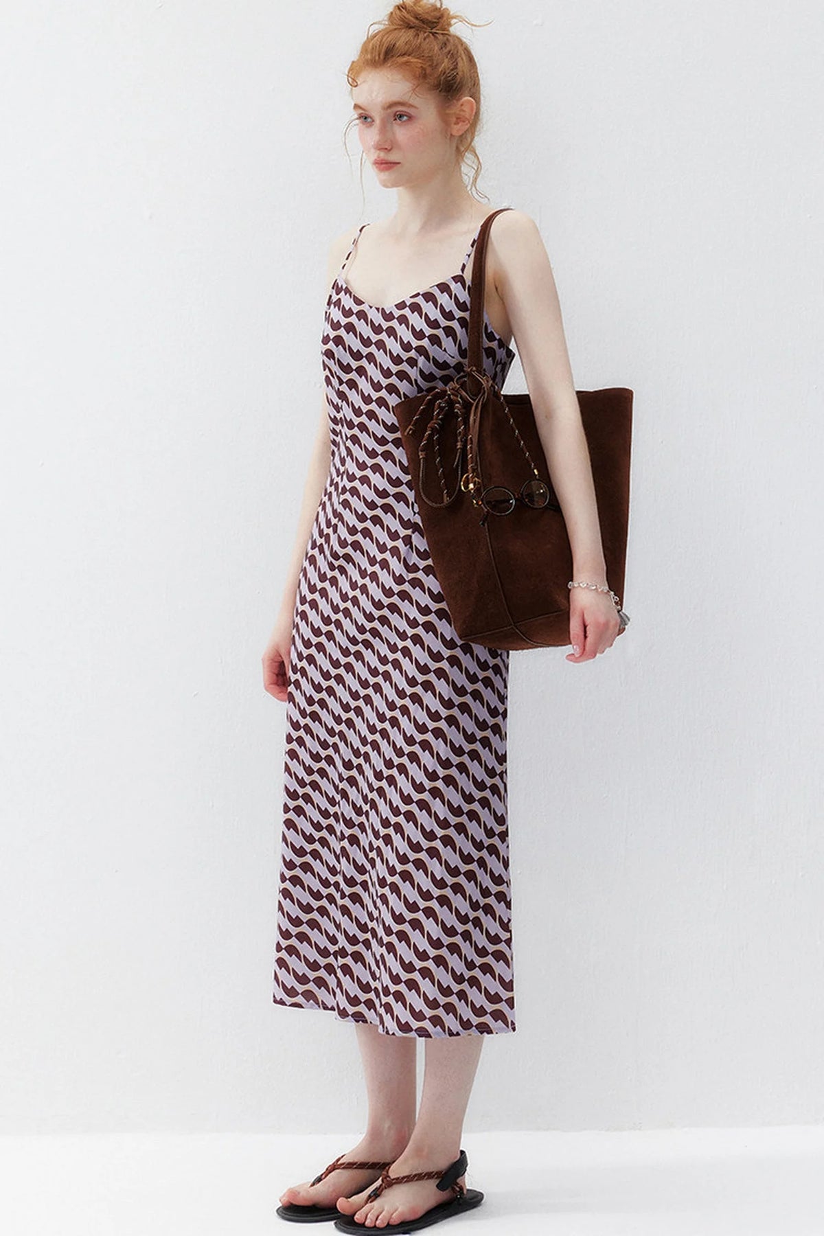 Chiffon Floral Print Long Dress