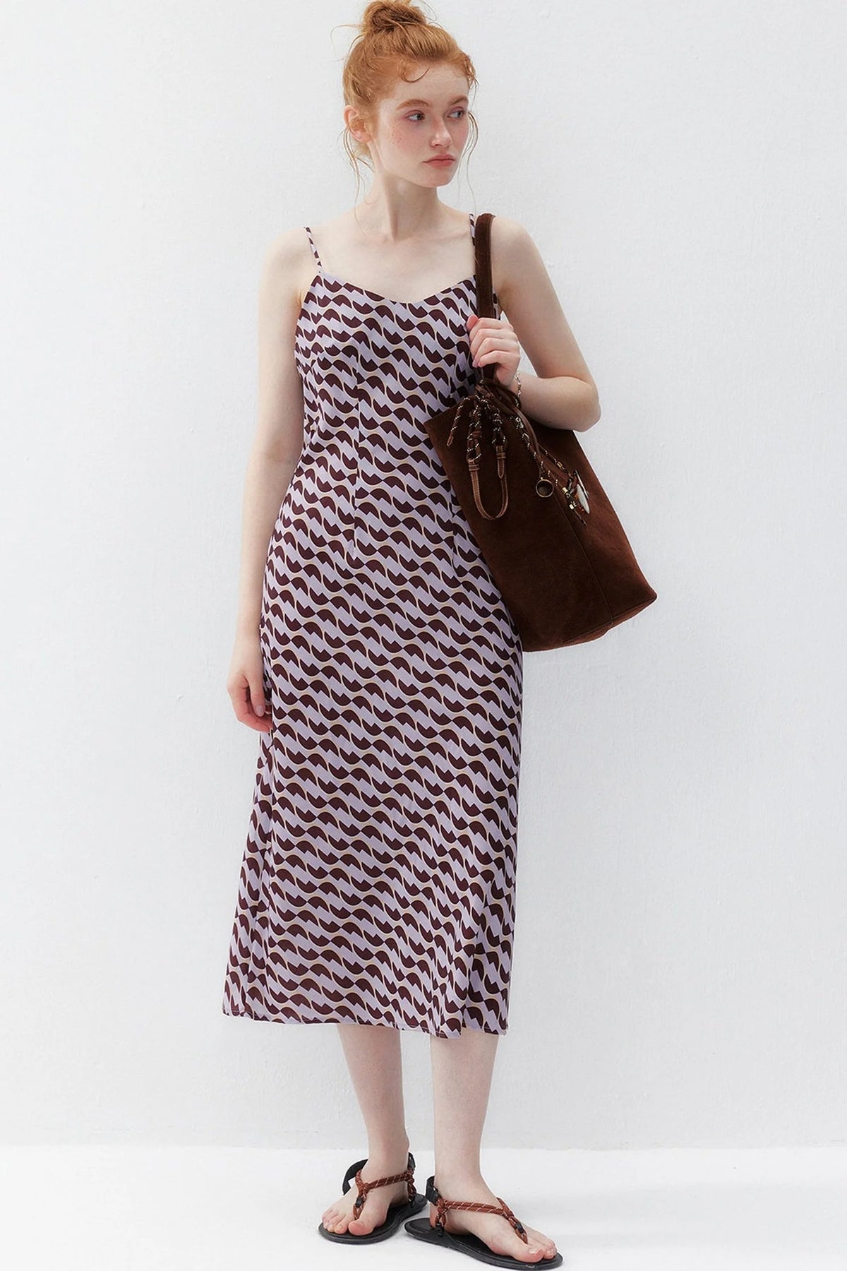 Chiffon Floral Print Long Dress