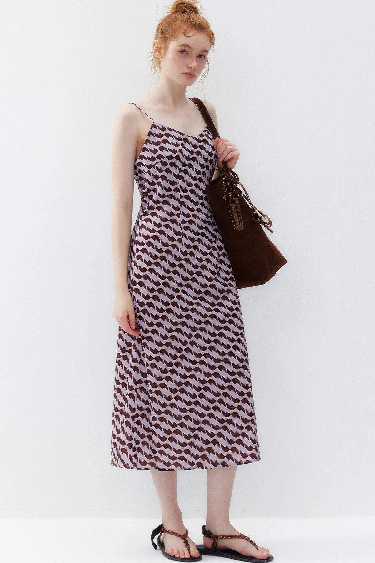 Chiffon Floral Print Long Dress