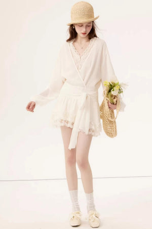 Chiffon Lace Splicing Dress