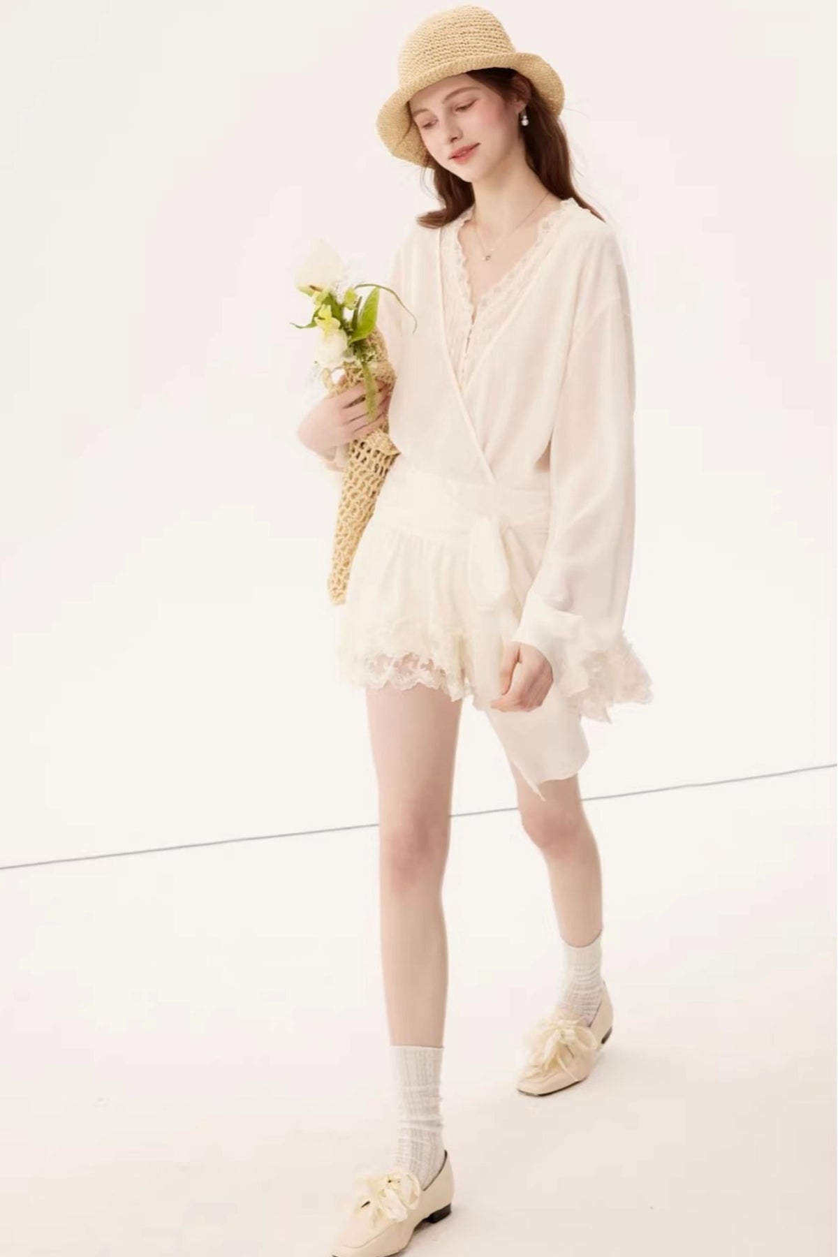 Chiffon Lace Splicing Dress