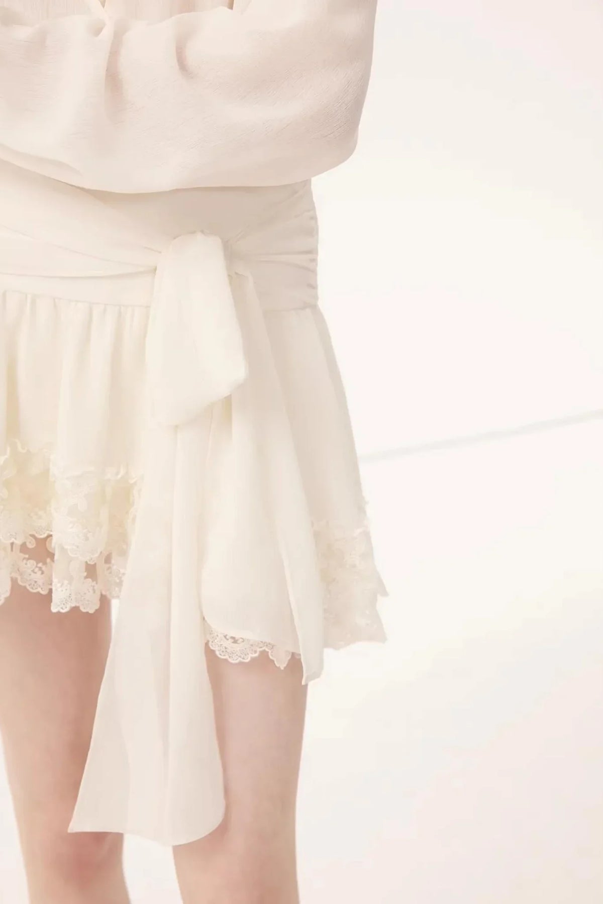 Chiffon Lace Splicing Dress
