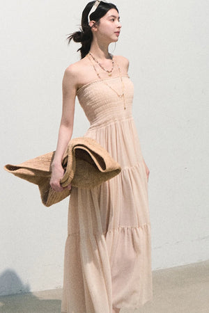 Chiffon Pleated A-Line Skirt