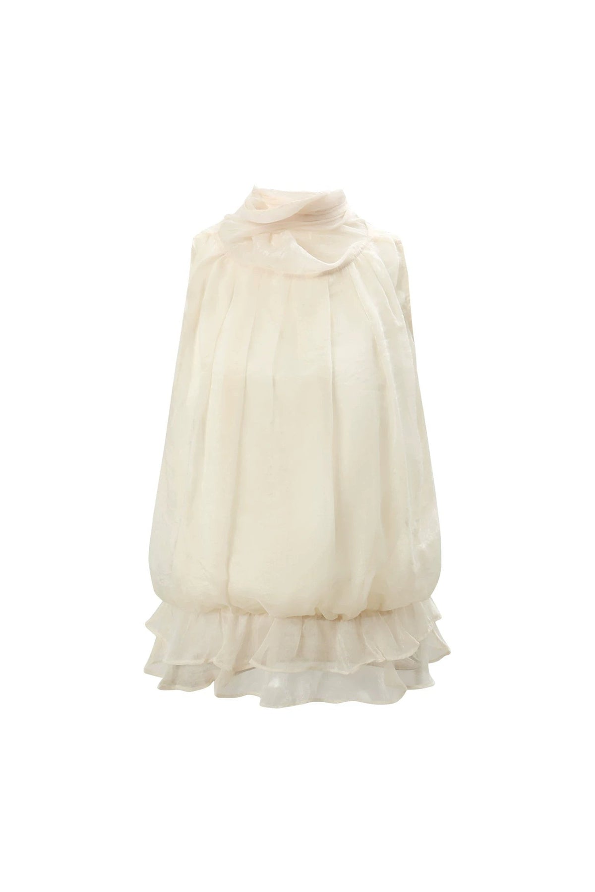 Chiffon Ruffled Halter Camisole Top