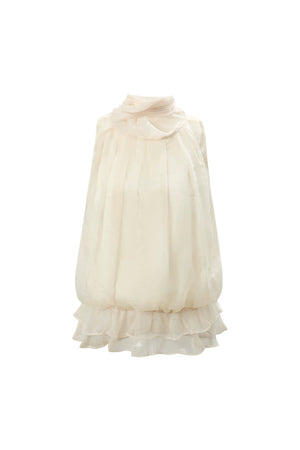 Chiffon Ruffled Halter Camisole Top