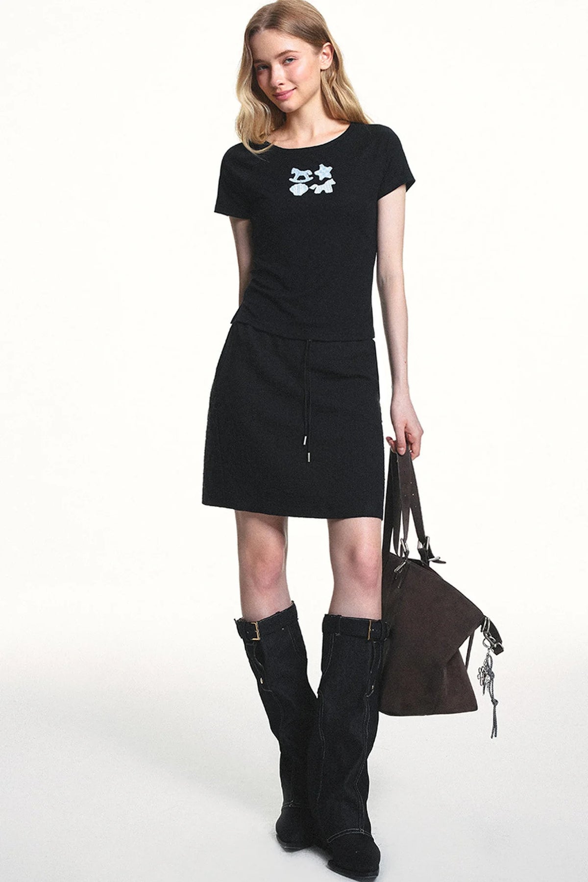 Childlike Applique Lyocell Top