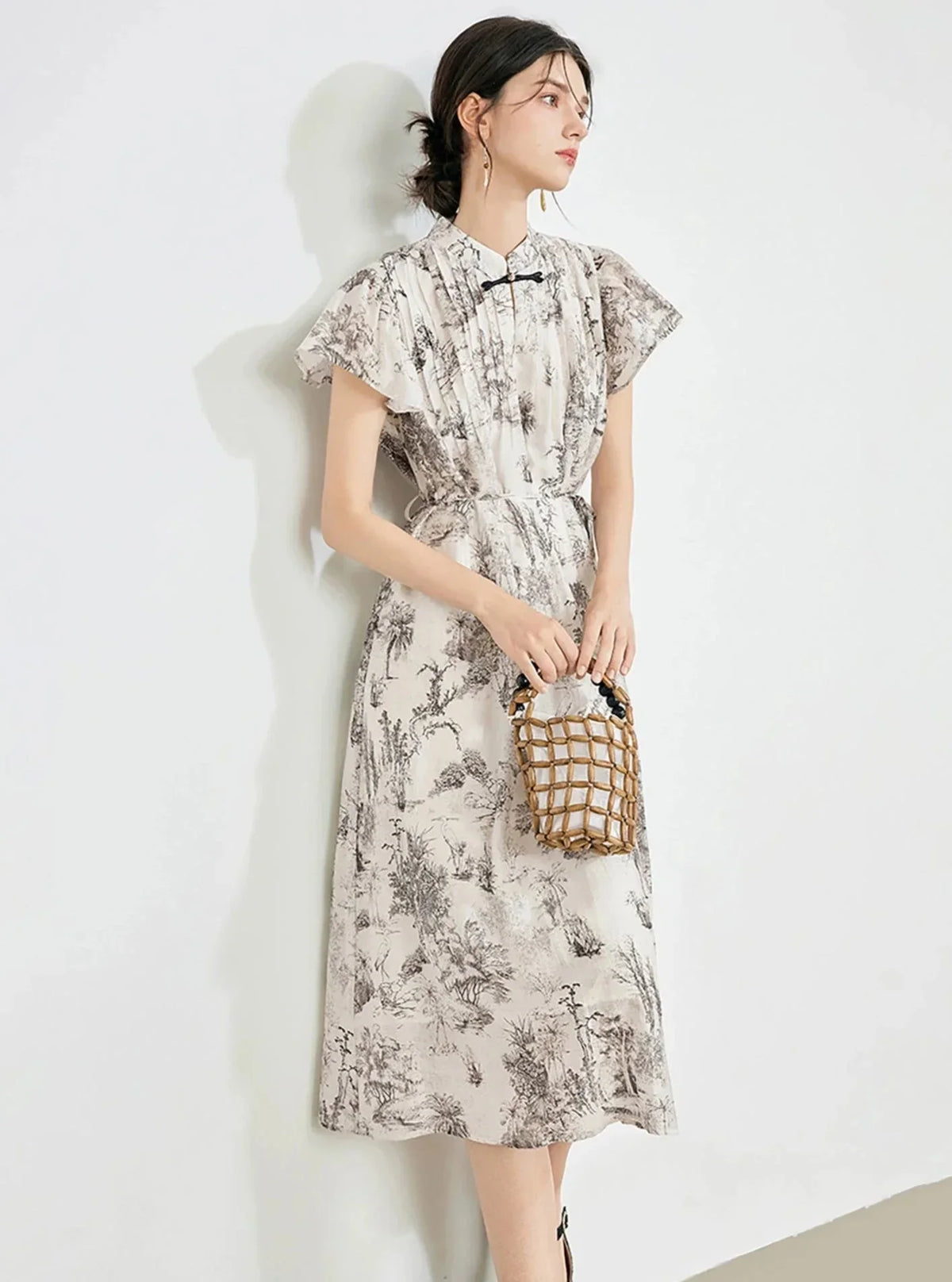 Chinese Buckle Cheongsam Dress