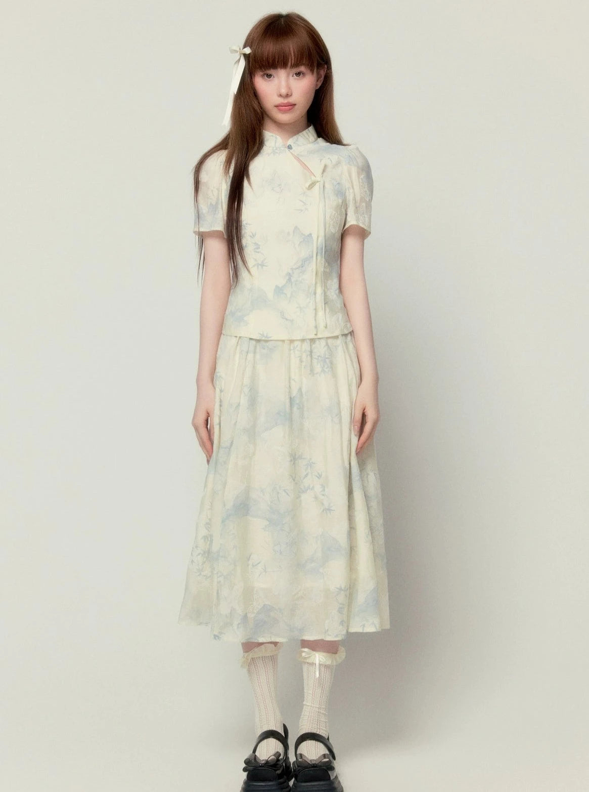 Chinese Elegant Skirt Set