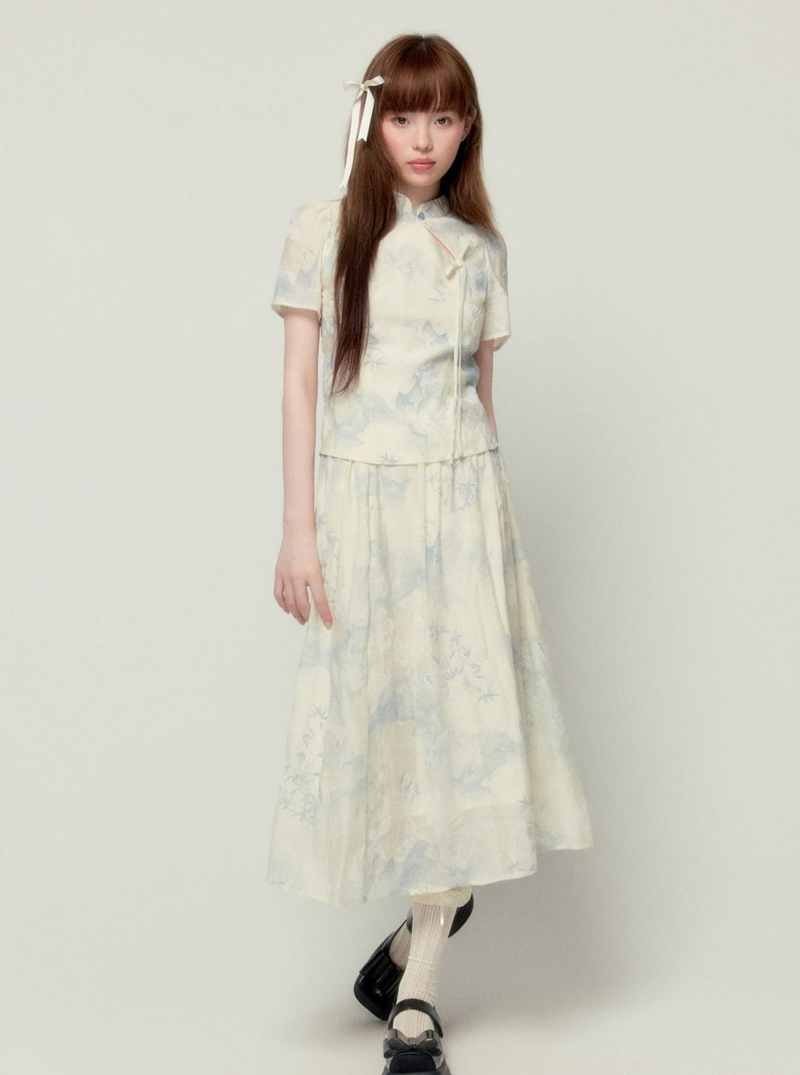 Chinese Elegant Skirt Set