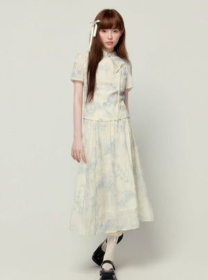 Chinese Elegant Skirt Set