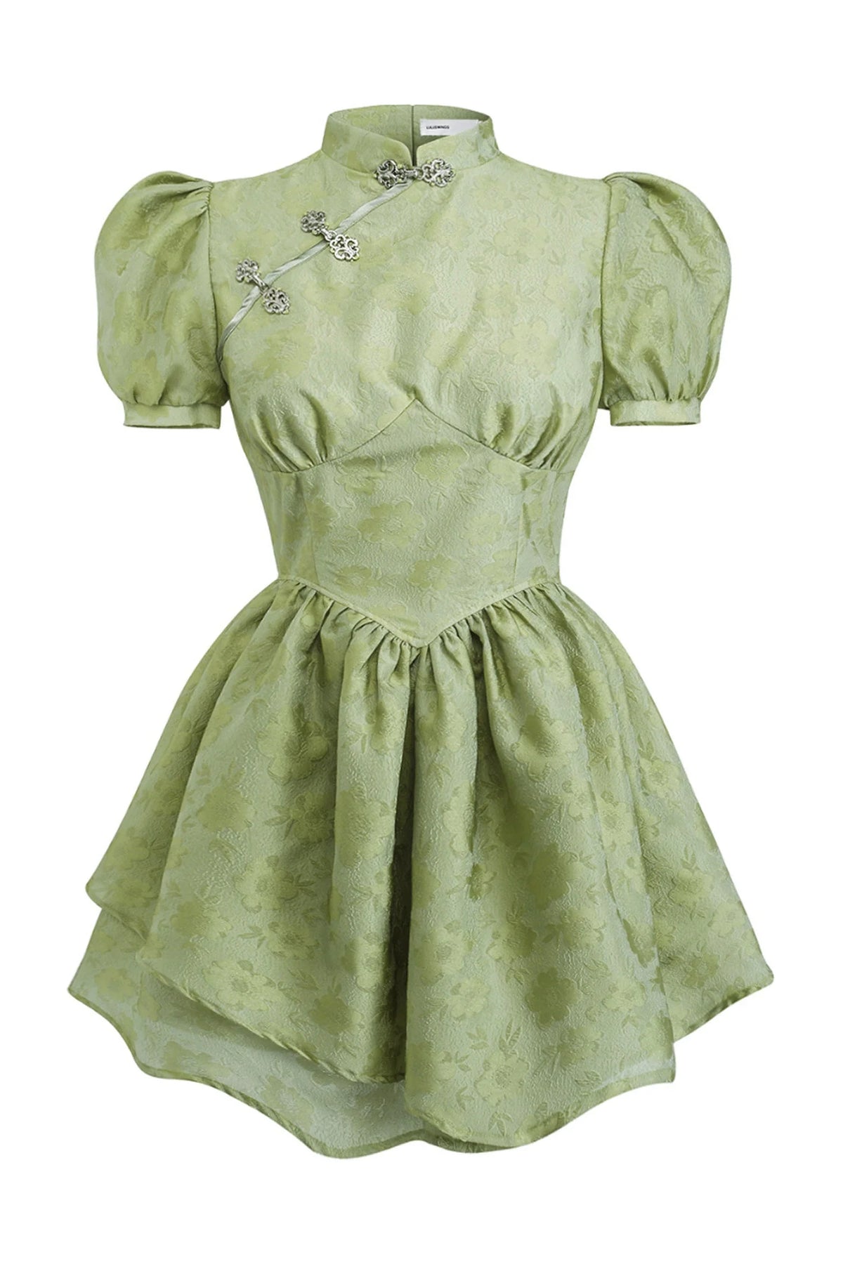 Chinoiserie Mist Forest Cheongsam Dress