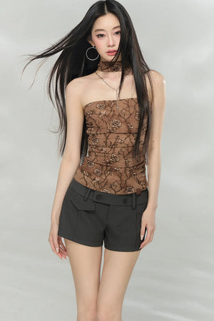 Choker Collar Tube Top