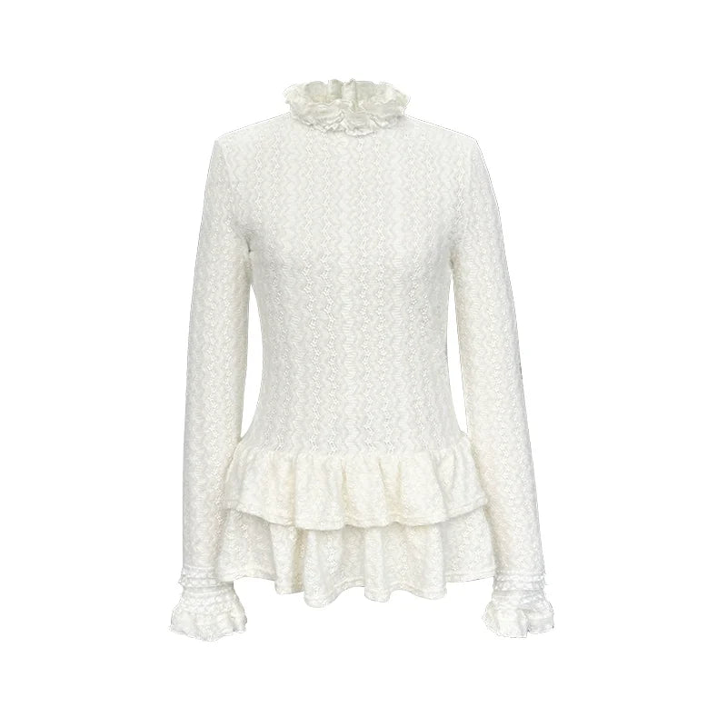 Christmas Doll Collar Tweed Dress Set-Up