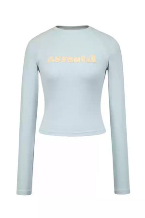 Cinched Waist Retro Long Sleeve Tee