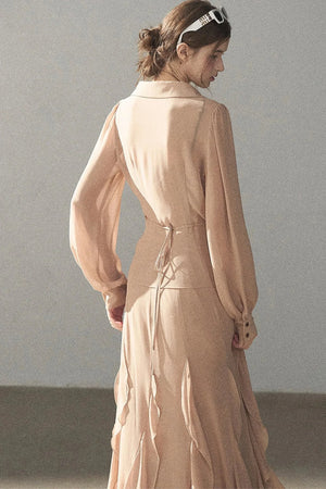 Cinnamon Pink Top and Suspender Dress Set-Up