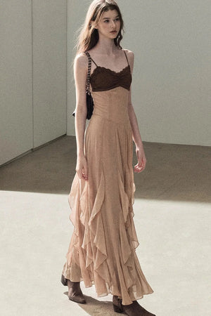 Cinnamon Pink Top and Suspender Dress Set-Up