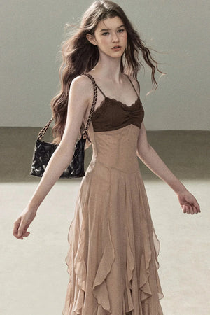 Cinnamon Pink Top and Suspender Dress Set-Up