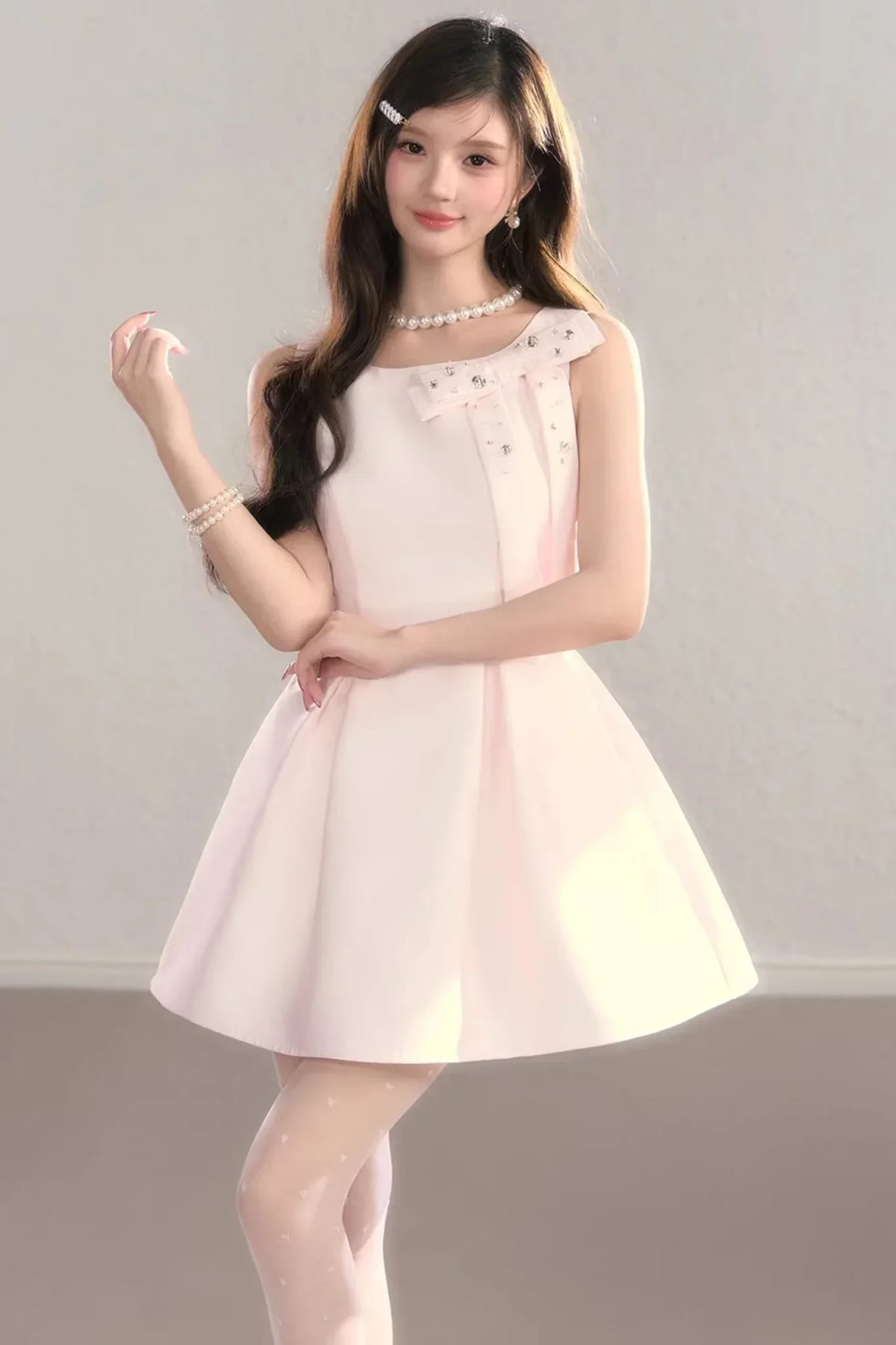 Classic French Waist-Cinching Dress
