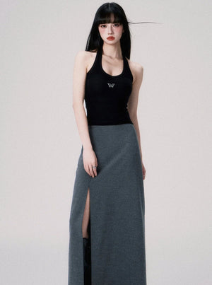 Classic Halterneck Knitted Camisole Top