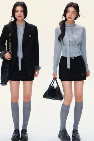 Classic High-Rise Mini Skirt