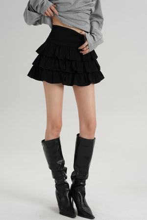 Classic High Waisted Pleated Skirt