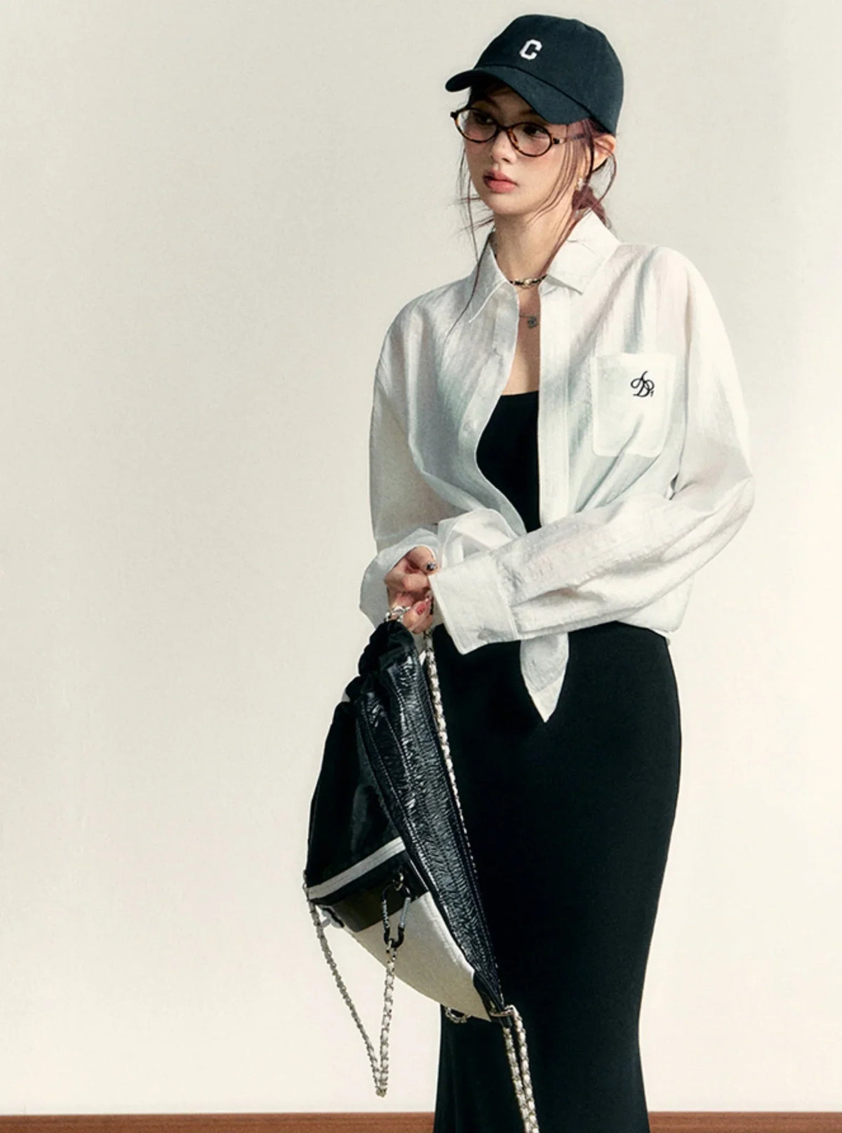 Classic Sheer Lapel Shirt