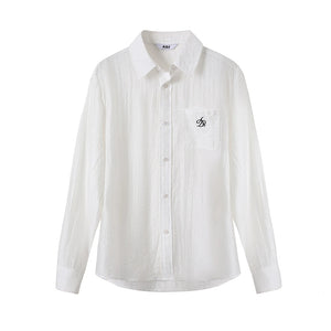 Classic Sheer Lapel Shirt