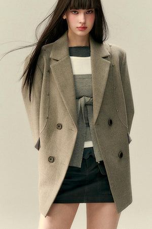 Classic Tweed Rose Blazer Jacket