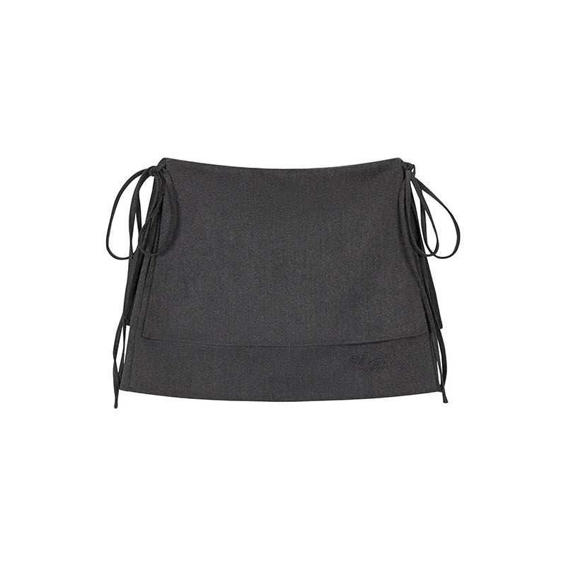 Classic Two-Piece Denim Straight Skirt