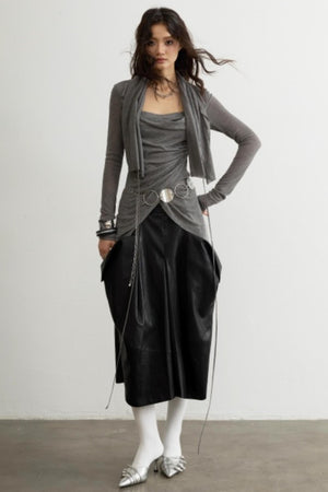 Classical Pleated Layered Top