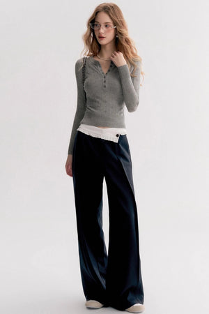 Cleanfit Jacquard Texture Crew Neck Shirt