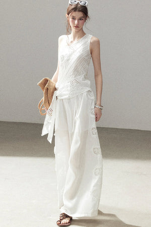 Clear Sky Sleeveless Top Set-Up