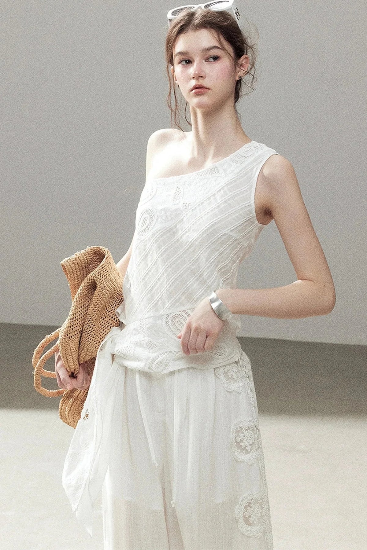 Clear Sky Sleeveless Top Set-Up