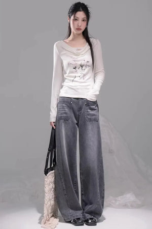 Cloud Beige Lyocell Blouse Set