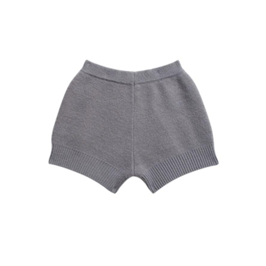 Cloud Gray Collar Knitwear Set