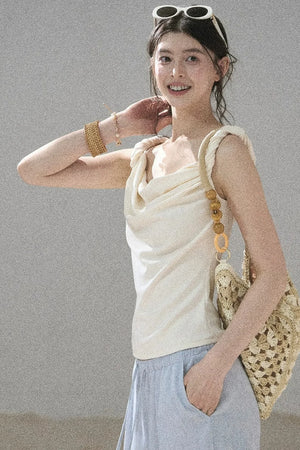 Cloud-Kissed Off-Shoulder Top