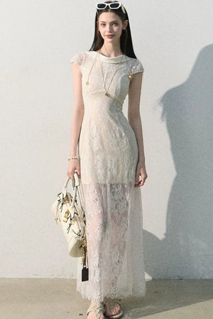 Cloud Lace Jacquard Dress
